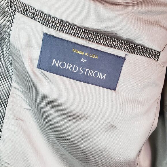 Hart Schaffner Marx Mens Grey Blazer Suit Jacket Formal Work Business SZ 41R - Picture 6 of 12